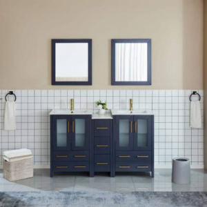 Double Basin Vanity & Dual Plumbing Setup