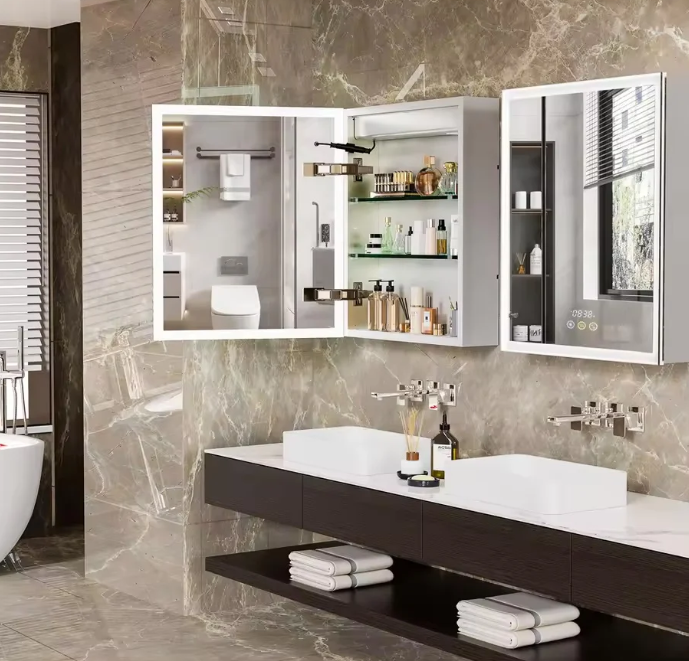Smart Mirror Cabinet Assembly & Mount